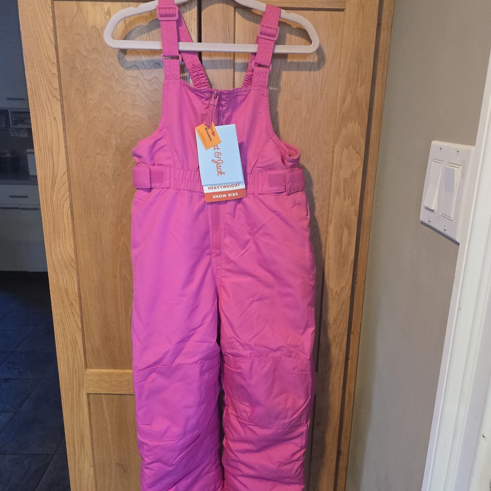Cat & Jack Bright Pink Kids Overalls